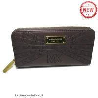 michael kors logo signature groot grijs portefeuilles Online Rotterdam h71ma476